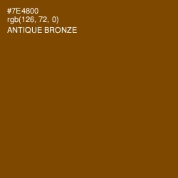 #7E4800 - Antique Bronze Color Image